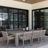 Sonora Outdoor Dining Table - Weathered Grey