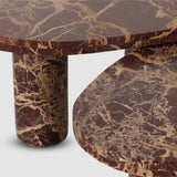 Zion Nesting Coffee Table Set - Merlot Marble