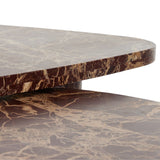 Zion Nesting Coffee Table Set - Merlot Marble
