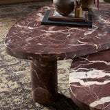 Zion Nesting Coffee Table Set - Merlot Marble