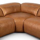 Radley Power Recliner 5-Piece Sectional - Butterscotch