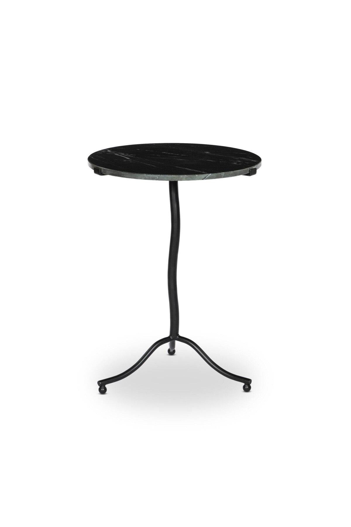 Thatcher Marble End Table - Black