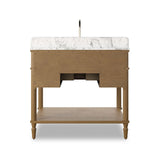 Toulouse Single Vanity - Oak