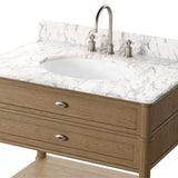 Toulouse Single Vanity - Oak