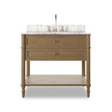Toulouse Single Vanity - Oak