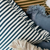 Hepburn Velvet Ruffle Pillow - Beige - 20.5"x20.5"