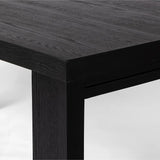 Millie Dining Table - Drifted Matte Black - 2 Sizes