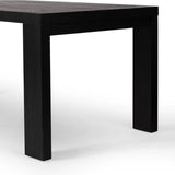 Millie Dining Table - Drifted Matte Black - 2 Sizes