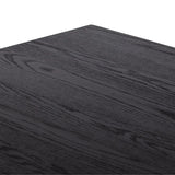 Millie Dining Table - Drifted Matte Black - 2 Sizes