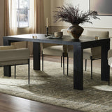 Millie Dining Table - Drifted Matte Black - 2 Sizes