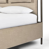 Leigh Canopy Bed - Ecru