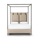 Leigh Canopy Bed - Ecru