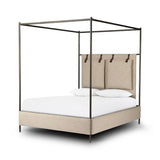 Leigh Canopy Bed - Ecru