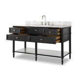 Toulouse Single Wide Vanity - Black