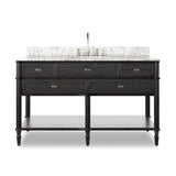 Toulouse Single Wide Vanity - Black