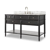 Toulouse Single Wide Vanity - Black