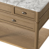 Toulouse Single Wide Vanity - Oak