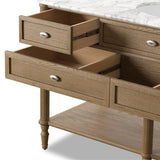 Toulouse Single Wide Vanity - Oak