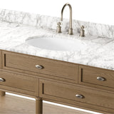Toulouse Single Wide Vanity - Oak