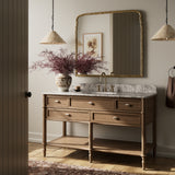 Toulouse Single Wide Vanity - Oak