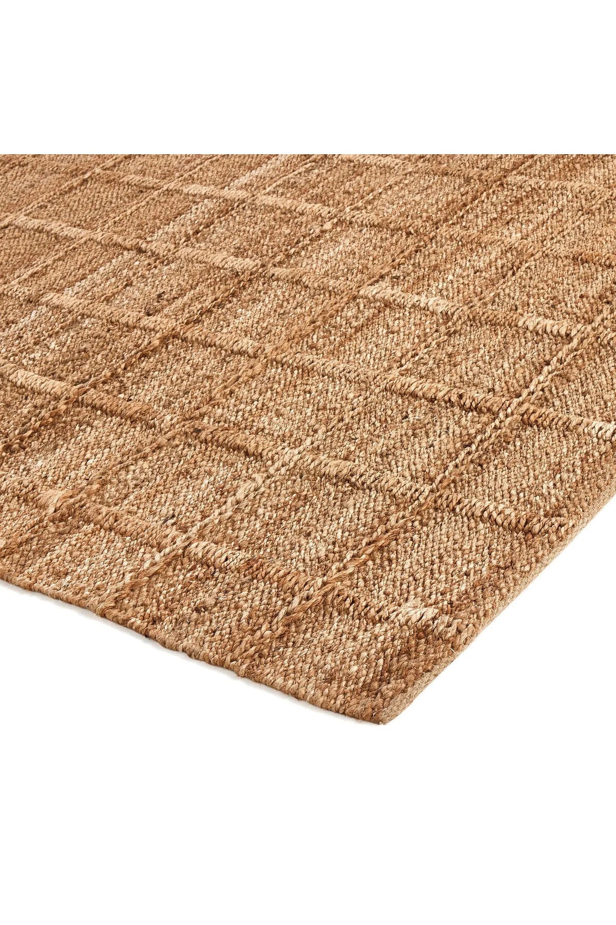 Grid Jute Rug - Natural