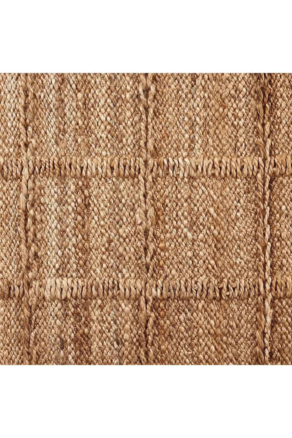 Grid Jute Rug - Natural