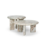 Dakota Nesting Coffee Table Set - Taupe Marble