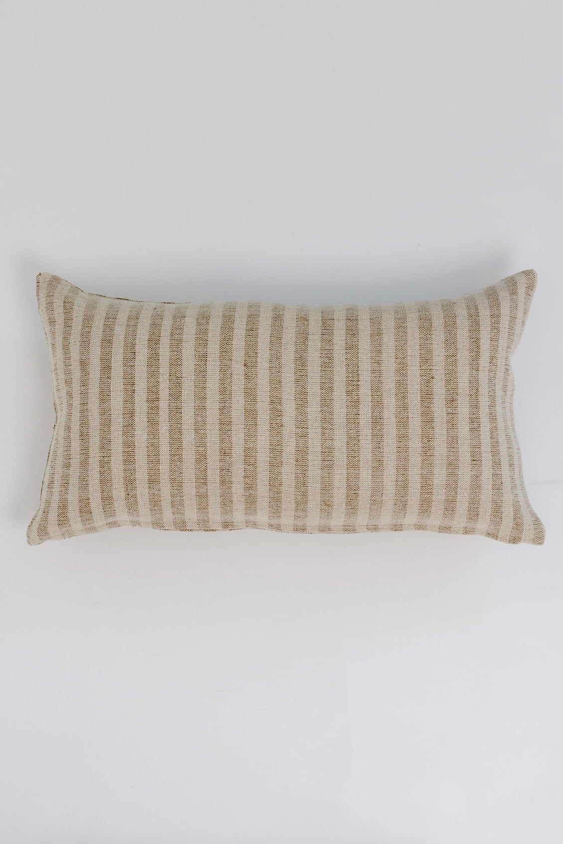 Jace Striped Lumbar Pillow - Cream + Beige - 26