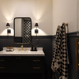 Mixed Up Bath Towel - Black