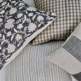 Block Print Floral Pillow - 20"x20"