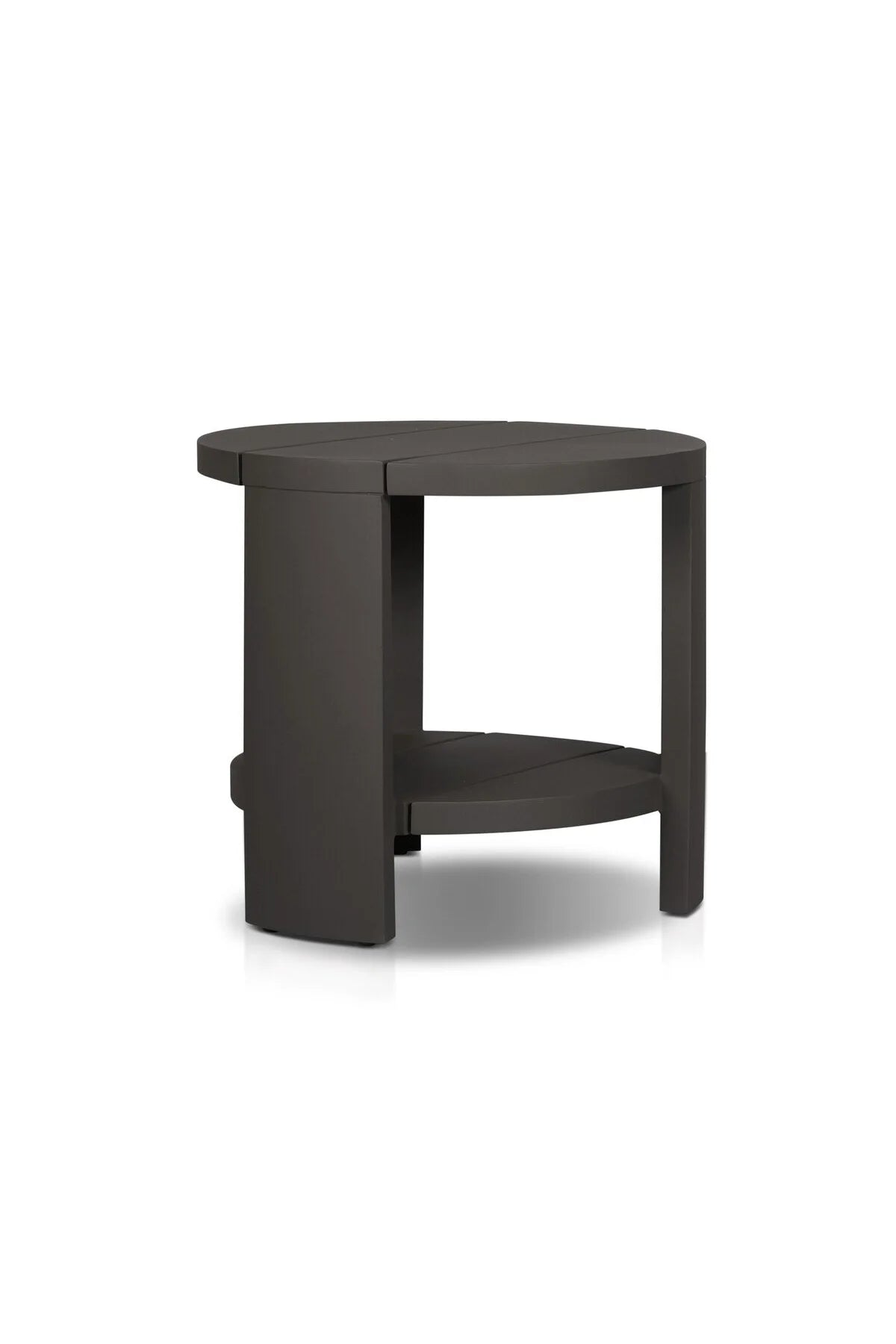 Chrys Outdoor Round End Table - Bronze