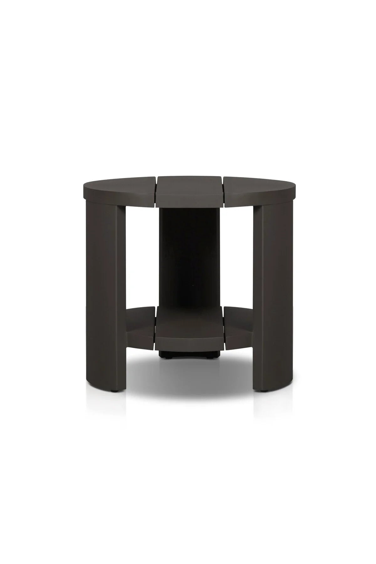 Chrys Outdoor Round End Table - Bronze