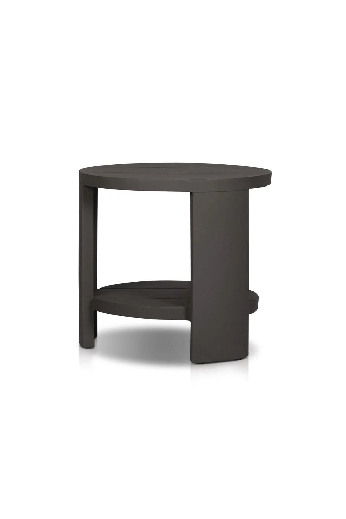 Chrys Outdoor Round End Table - Bronze