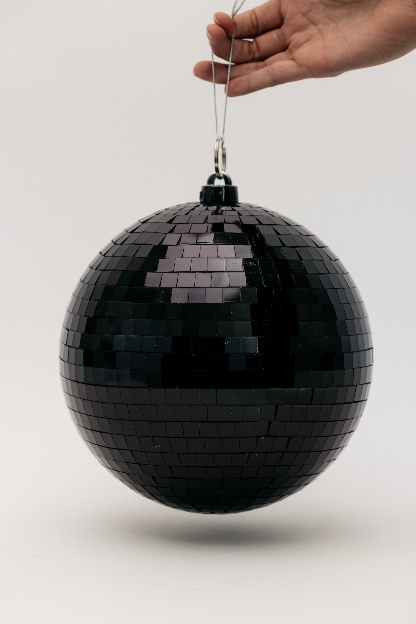 Gleaming Disco Ball Ornament - Black - 3 Sizes