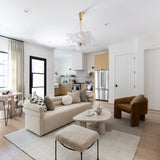 Marla Cognac Velvet Accent Chair