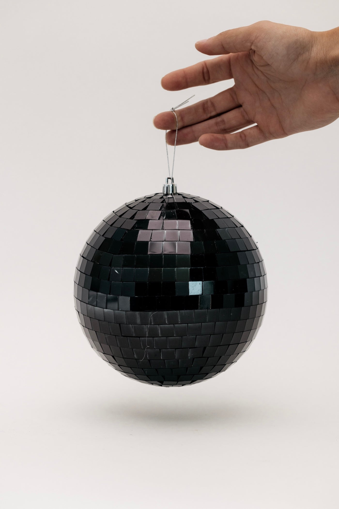 Gleaming Disco Ball Ornament - Black - 3 Sizes