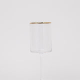 Gisele Wine Glass w/ Gold Rim