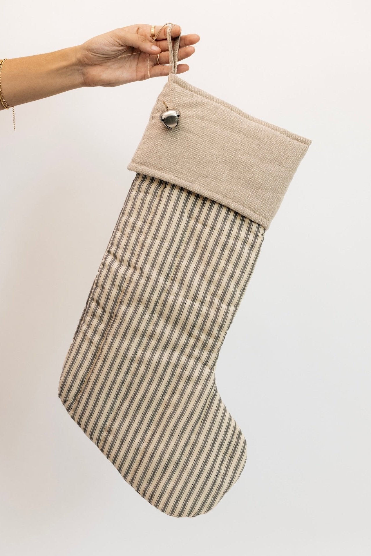 Snowball Striped Stocking