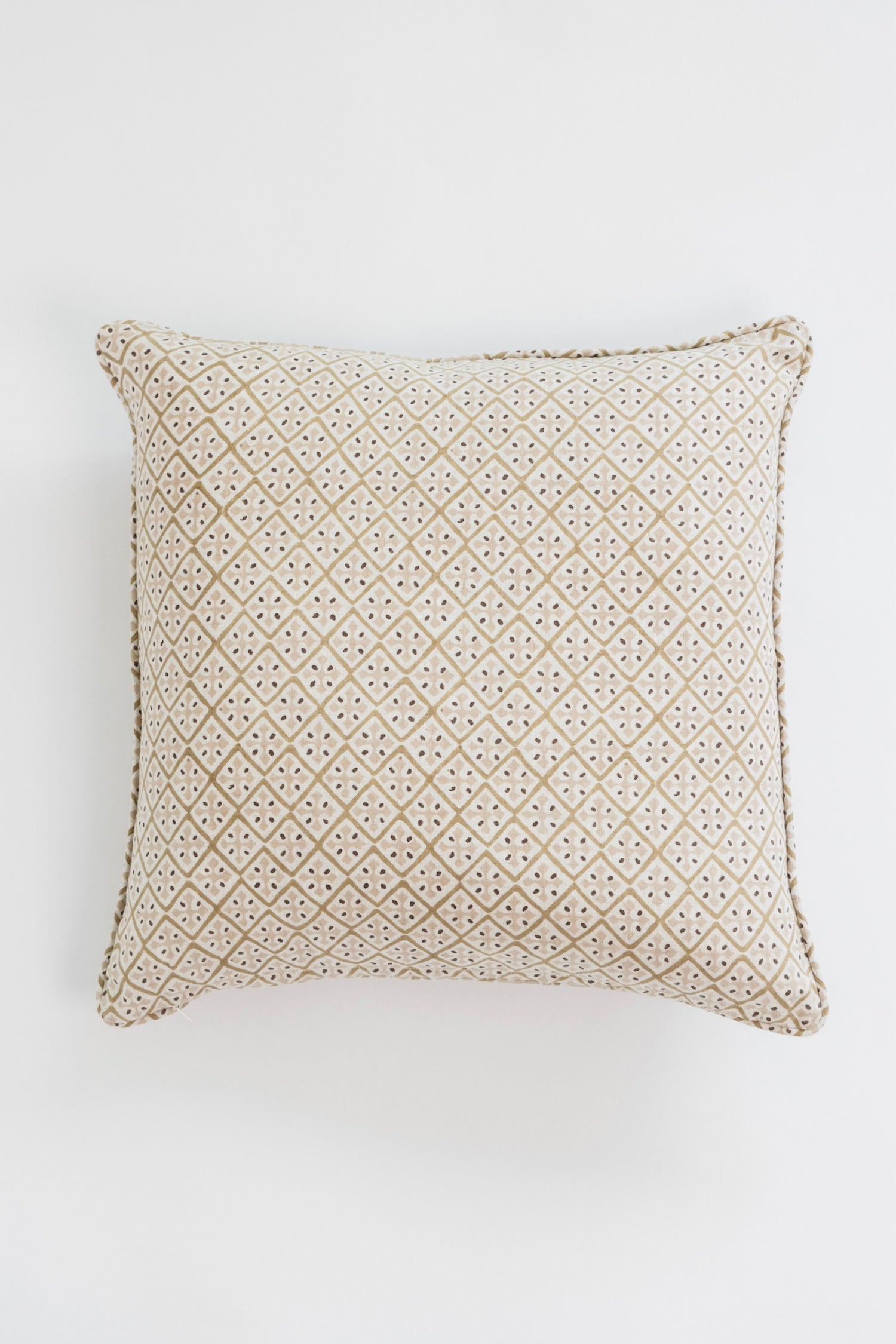 Velvetine Linen Pillow - Beige