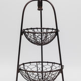 Countryside 2-Tiered Basket Stand