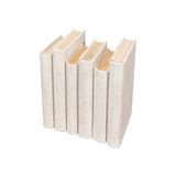 Shagreen Books - Set Of 12 - Osprey White