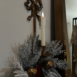 Gold Iron Bow Wall Taper Holder