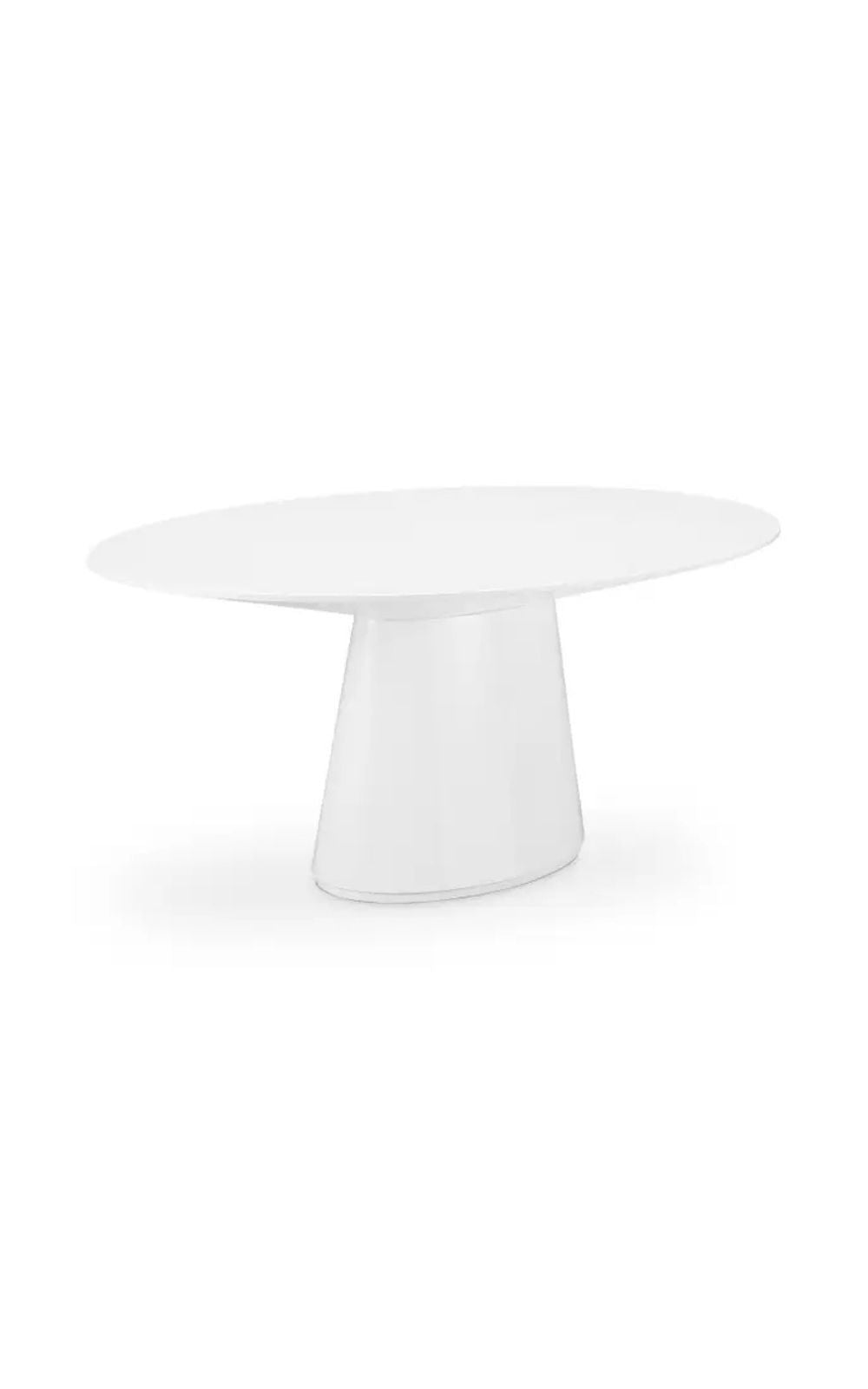 Otago Oval Dining Table - White