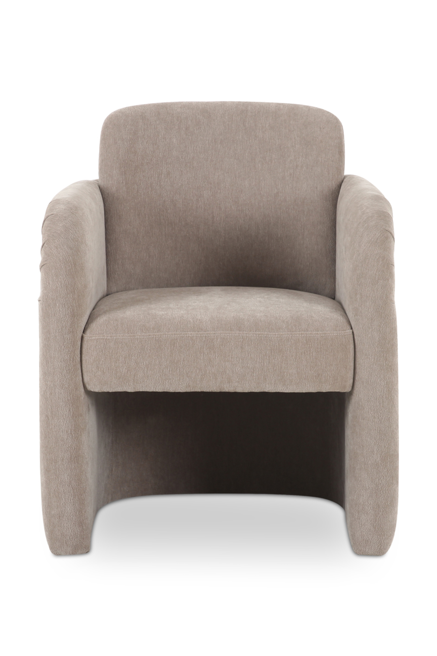 Evermore Rolling Dining Chair - Taupe