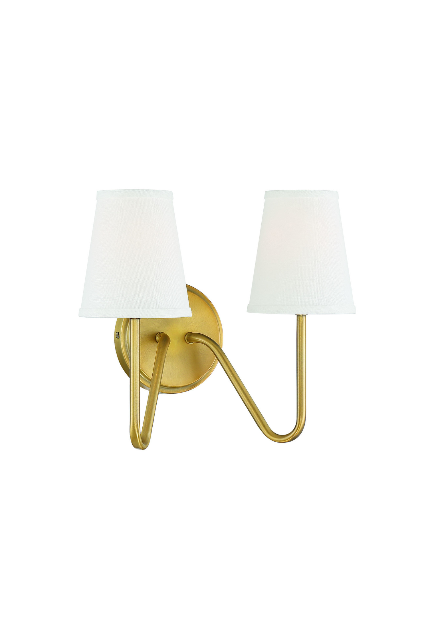 Gracy 2-Light Wall Sconce - Natural Brass