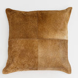 Rusty Hide Pillow - Brown - 20"x20" - Set of 2