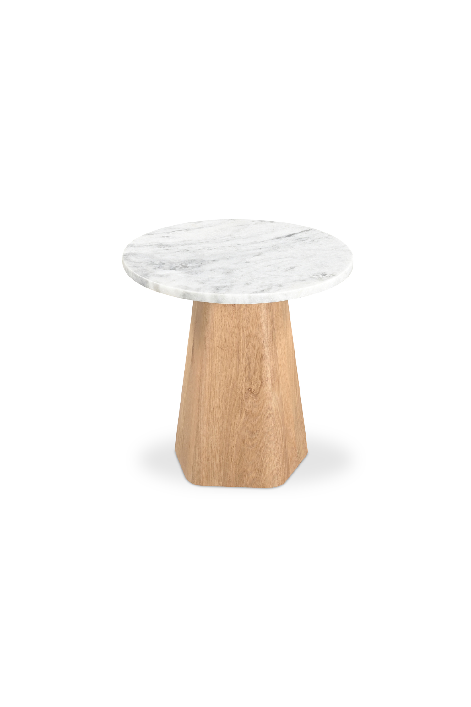 Republic End Table - White Marble