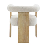 Barrel Boucle Dining Chair - 2 Colors