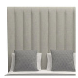 Moyra 87" Vertical Channel Tufted Bed - Performance Grey