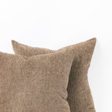 Tobias Chenille Houndstooth Pillow - Olive - 2 Sizes